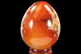 Colorful, Polished Carnelian Agate Egg - Madagascar #134560-1